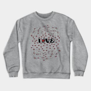 LOVE LOVE LOVE Crewneck Sweatshirt